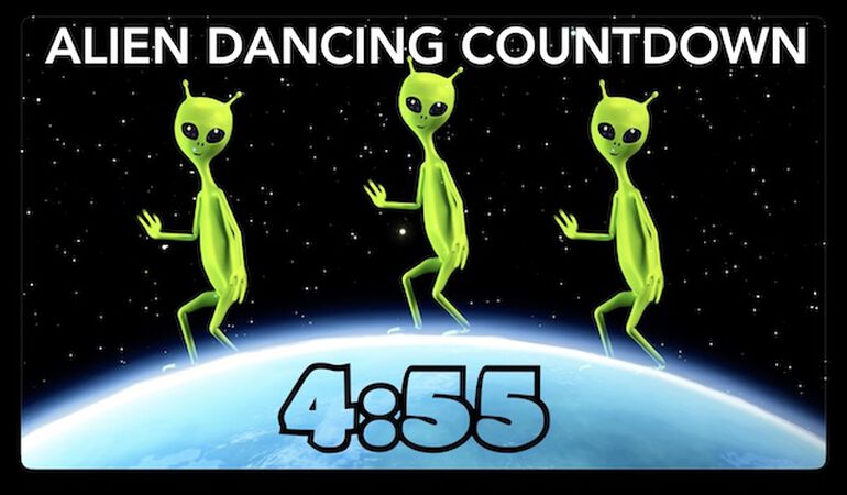 Alien Dancing Countdown